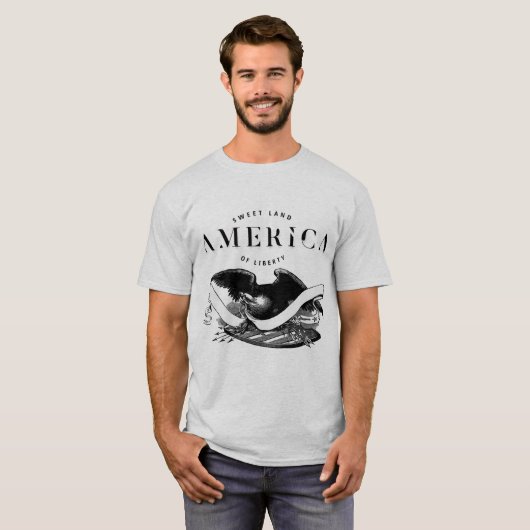 "AMERICA" T-Shirt (Voorkant volledig)