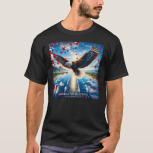 America the Beautiful Eagle Flag Verenigde Staten T-shirt