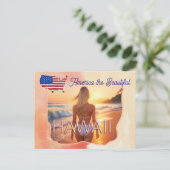 America the Beautiful Hawaï  Briefkaart (Staand voorkant)
