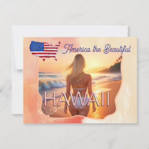 America the Beautiful Hawaï  Briefkaart