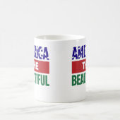 America The Beautiful Topographical Map Koffiemok (Center)