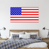 america, the land of proud americans canvas afdruk (Insitu (Slaapkamer))