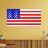 america, the land of proud americans canvas afdruk (Insitu (Woonkamer))