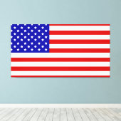 america, the land of proud americans canvas afdruk (Insitu (Houten vloer))
