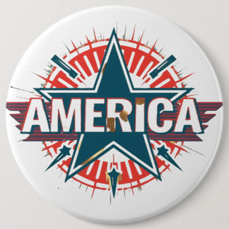 AMERICA-toets Buttonnen Ronde Button 6,0 Cm