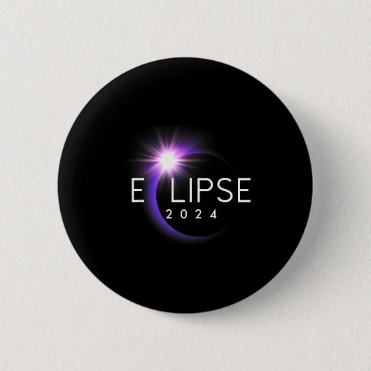 America Totality 04 08 24 Total Solar Eclipse 2024 Ronde Button 5,7 Cm (Voorkant)