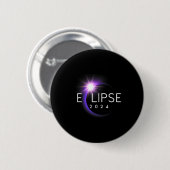 America Totality 04 08 24 Total Solar Eclipse 2024 Ronde Button 5,7 Cm (Voorkant /achterkant)