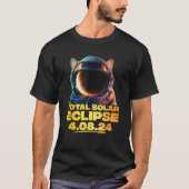 America Totality 4 08 24 Total Solar Eclipse Cat 2 T-shirt (Voorkant)