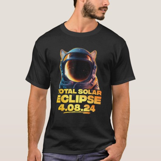 America Totality 4 08 24 Total Solar Eclipse Cat 2 T-shirt (Voorkant)