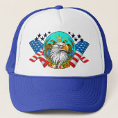AMERICA Triple Eagle Trucker Hat Trucker Pet (Voorkant)