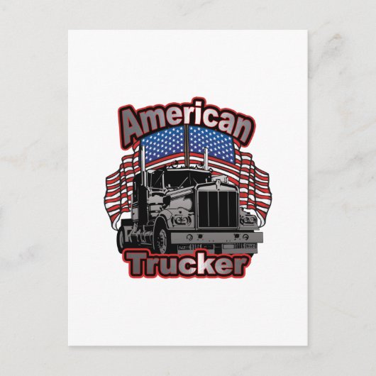 America Trucker Briefkaart (Voorkant)