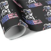 America Trump Amerikaanse vlag Cadeaupapier (Rol Hoek)