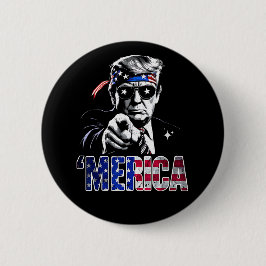 America Trump Amerikaanse vlag Ronde Button 5,7 Cm