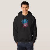 America Vibes Smile Face US Flag Retro Groovy 4th  Hoodie (Voorkant volledig)