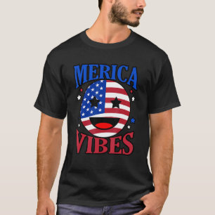 America Vibes VS Vlag Onafhankelijkheid 4th of Jul T-shirt