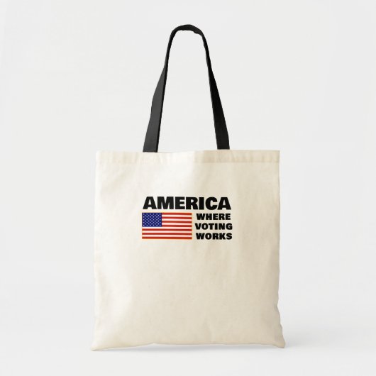 America, waar stemmen werkt Tote Bag (Voorkant)