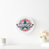 AMERICA Wall Clock Ronde Klok (Huis)