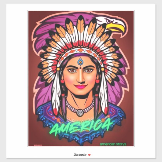 America Women  Sticker (Vel)