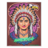 America Women  Sticker (Voorkant)