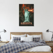 AMERICA - Wrapped Canvas Afdruk (Insitu (Slaapkamer))
