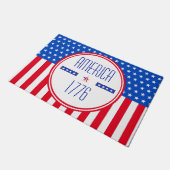 "American 1776 patriotic doormat Deurmat (Schuin)