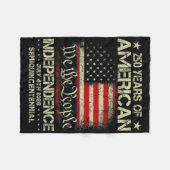 American 250th Anniversary Celebration 250 Years U Fleece Deken (Voorkant (Horizontaal))