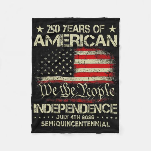 American 250th Anniversary Celebration 250 Years U Fleece Deken (Voorkant)