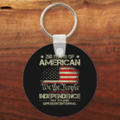 American 250th Anniversary Celebration 250 Years U Sleutelhanger (Voorkant)