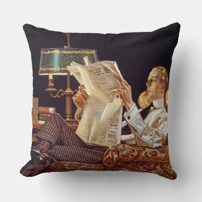 American Advertisement, Arrow shirt Collars, 1914 Kussen (Voorkant)