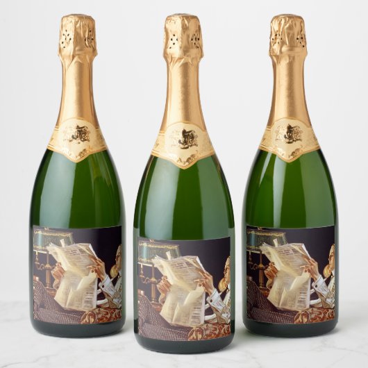 American Advertisement, Arrow shirt Collars, 1914 Sparkling Wijnetiket (Flessen)