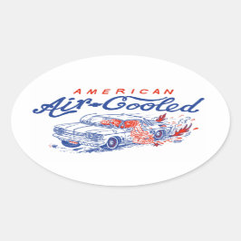 American Air Cooled Corvair sticker by Bard Beach