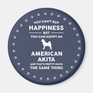 American Akita Adoption Happiness Magneet