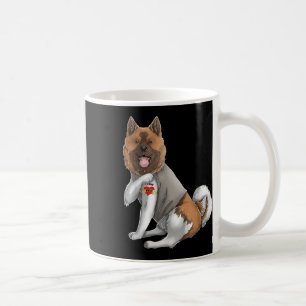 American Akita Ik Hou Mam Tattoo Dog Shirt Moeders Koffiemok