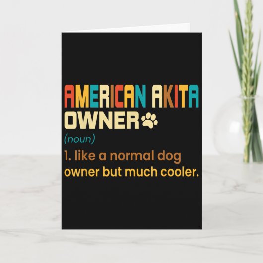 American Akita Lover Design - Gift For American Ak Kaart (Voorkant)