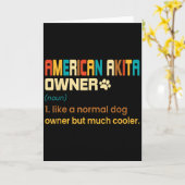 American Akita Lover Design - Gift For American Ak Kaart (Gele Bloem)