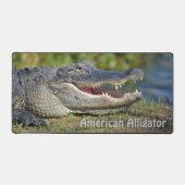American Alligator Fotografische Wildlife Bureaumat (Voorkant)