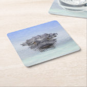 American Alligator – Lake Apopka Wildlife Drive Kartonnen Onderzetters (Schuin)