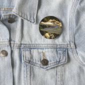 American Alligator Mouth Open Ronde Button 5,7 Cm (In situ)