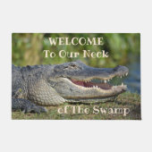 American Alligator Wildlife Fotografisch Welkom Deurmat (Voorkant)
