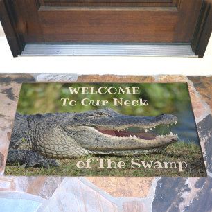 American Alligator Wildlife Fotografisch Welkom Deurmat