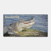 American Alligator Wildlife Fotografische Close-up Bureaumat (Voorkant)