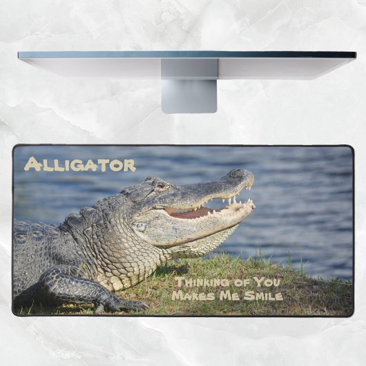 American Alligator Wildlife Fotografische Close-up Bureaumat