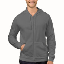 American Apparel California Fleece Zip Hoodie, Whi