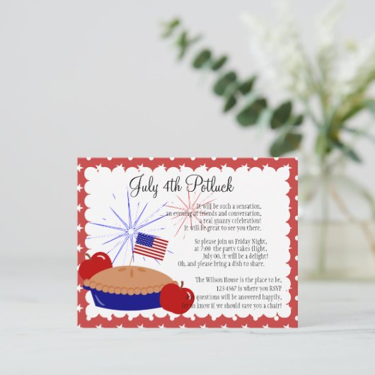 American Apple Pie Kaart (Staand voorkant)