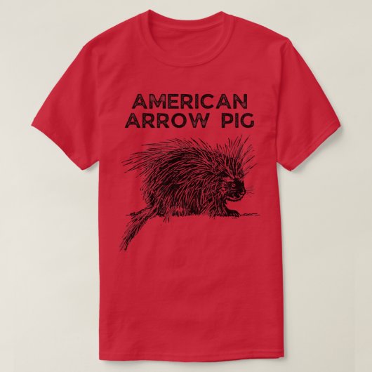 American Arrow Pig Wrong Animal Name - Funny Anima T-shirt (Design voorkant)