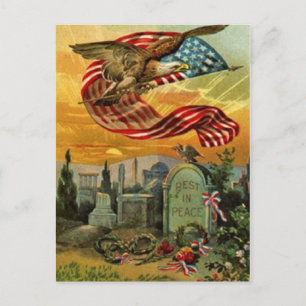 American Art Vintage Briefkaart