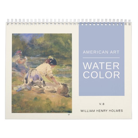 American Art William Henry Holmes Waterverf Kalender (Hoes)