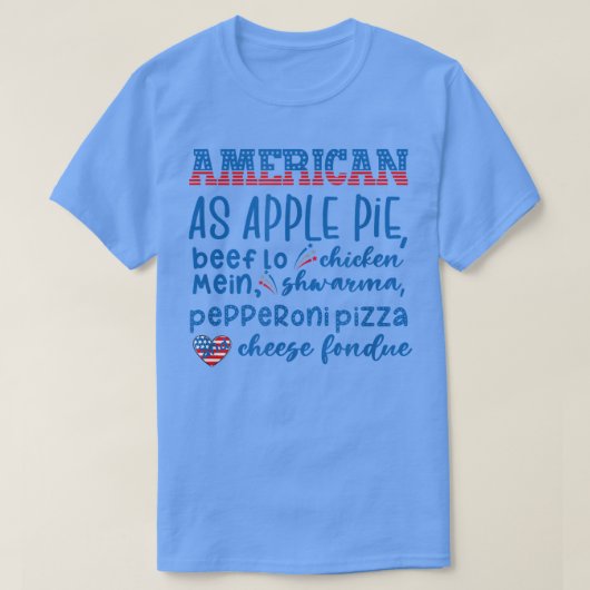 American As Apple Pie55 T-shirt (Design voorkant)