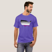 American asexuality pride map T-Shirt (Voorkant volledig)
