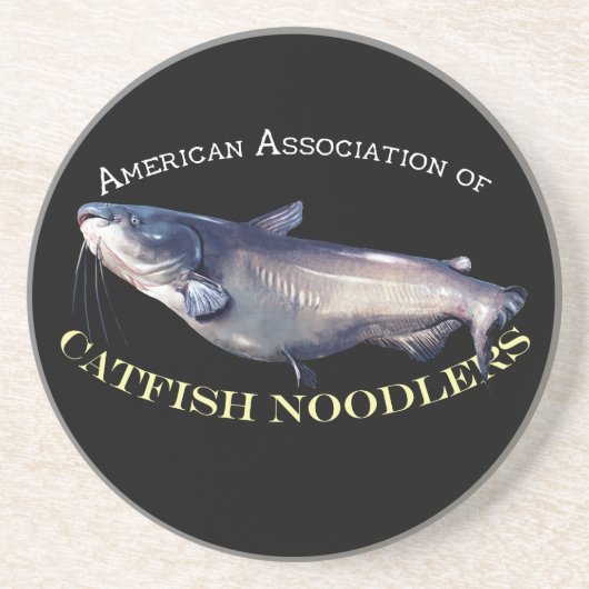 American Association of Catfish Noodlers Zandsteen Onderzetter (Voorkant)